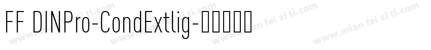 FF DINPro-CondExtlig字体转换